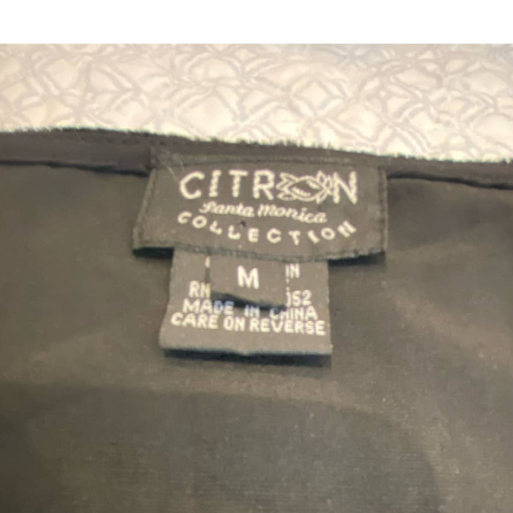 Citron Santa Monica Velvet Black Tank Top Silk Blend Size Medium - Picture 4 of 9